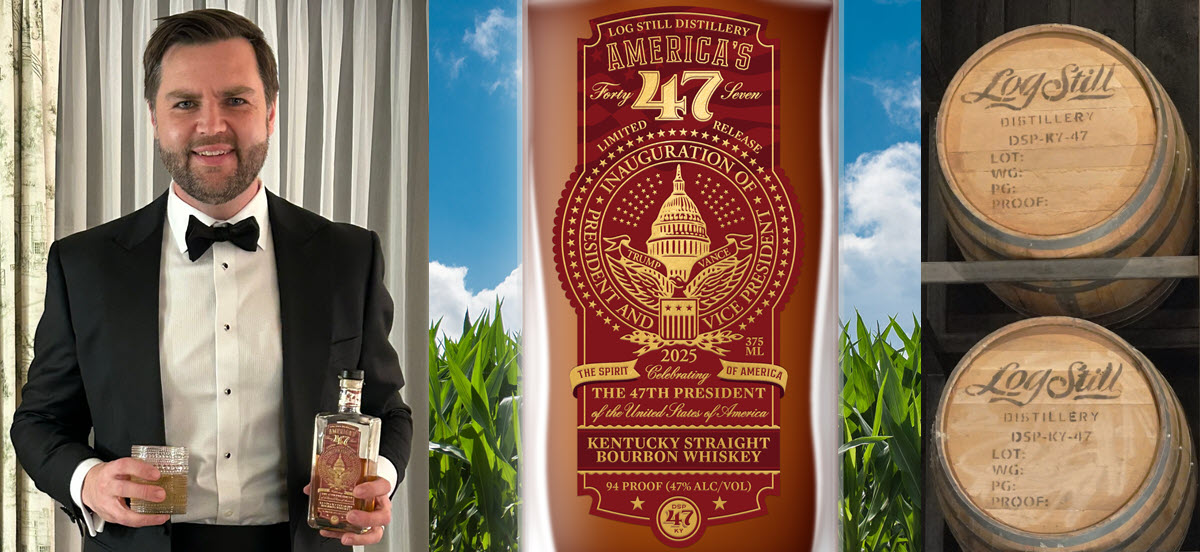 Log Still Distillery - DSP 47 Celebrates the 47th President with the Relase of America's 47 Kentucky Straight Bourbon Whiskey
