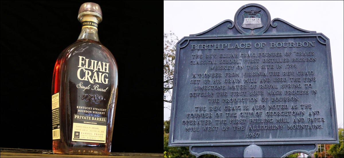 Georgetown, Kentucky Tourism - The Birthplace of Bourbon, The Father of Bourbon, Reverend Elijah Craig