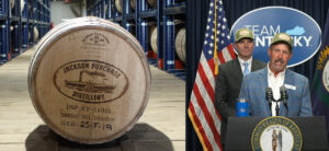 Jackson Purchase Distillery - 7th-Generation Master Distiller Craig Beam and Kentucky Gov. Andy Beshear Celebrating 100,000 Barrels